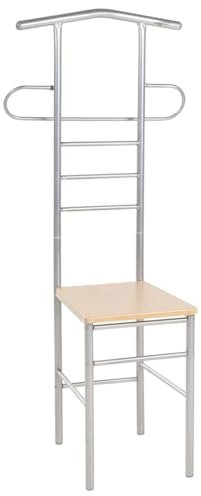 vidaXL 2X Herrendiener Stuhl Kleiderständer Stummer Diener Buche Stühle Kleiderablage