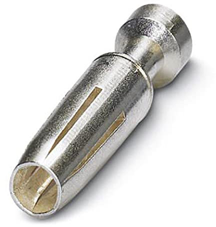 PHOENIX CONTACT CK2.5-ED-2.50BU AG Gedrehter 2.5er Crimpkontakt, Buchsen Einzelkontakt, 2.5mm² Aderquerschnitt, Versilbert, 100 Stück