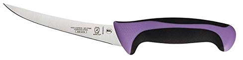 Mercer Culinary Millennia 6-Inch Stainless Steel Curved Boning Knife, Purple