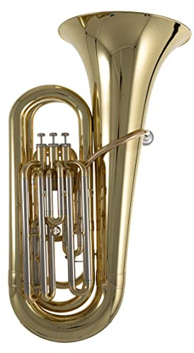Roy Benson BBb-Tuba TB-301 (Professionelle Tuba, mit Goldmessing Mundrohr, Edelstahl Ventilen, praktischem Rollen-Formetui, perfekte Klangqualität trifft auf herausragendes Design)