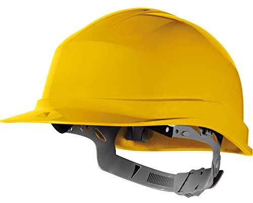 Deltaplus ZIRC1JA Industrieschutzhelm Mit Verstellbarem Kopfband, Gelb, Größe Einstellbar