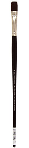 Winsor & Newton 5731014 Galeria Acrylpinsel, aus Synthetikfasern, ideale Kontrolle für dickere Farbaufträge, langer Stiel, Flachpinsel, kurze Borsten Nr. 14, 16mm