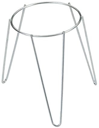 Sauvic 03070 Support pour Pot de Fleurs avec Pieds Zingué Acier 20 cm Argent