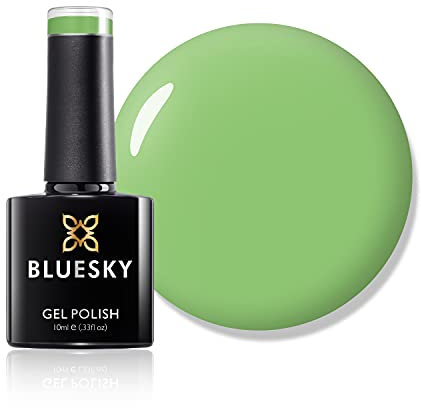 Bluesky Gel Nail Polish, Lush Tropics 80579, Bright Green, Long Lasting, Chip Resistant, 10 ml (Requires Drying Under UV LED Lamp)