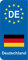 2 Aufkleber Stil Kennzeichenhalter Flagge Deutschland -