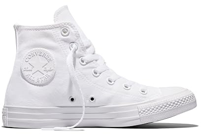Converse 1U646 Unisex Canvas Trainers - White (UK 8, White)