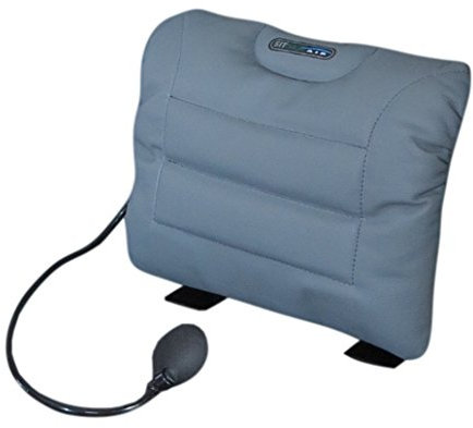 Sitback Air Universal Rückenstützkissen Sitzkissen Rückenkissen (Leder grau)