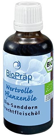 BioPräp BIO Sanddornöl aus dem Fruchtfleisch | 50 ml | vegan und BIO | kaltgepresst | produziert in Deutschland | zertifizierte Produktion
