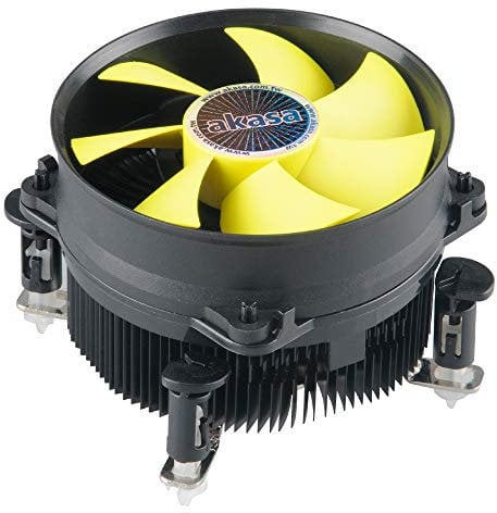 Akasa K32|CPU Cooler|92mm Low Noise PWM Fan|TDP 95W|Aluminium Heatsink|Designed for Intel LGA1200, LGA1156, LGA1155, LGA1151, LGA775|AK-CC7117EP01