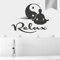 WANDKINGS Wandtattoo Relax Yin Yang 110 x 86 cm Silber - erhältlich in 33 Farben