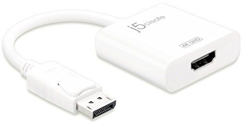j5create Aktiv-Adapter DisplayPort auf HDMI 4 K Ultra HD und 3D | kompatibel mit Mac und PC