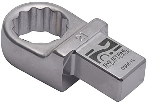 SW-Stahl 03861L Einsteck-Ringschlüssel Schlüsselweite 21mm Aufnahme 14x18mm