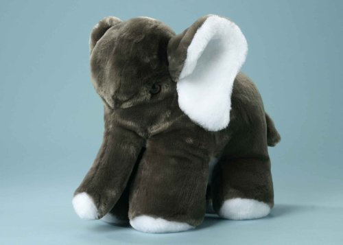 EBO 82640 - Elefant, 40 cm lang, stehend, Grauer Webpelz