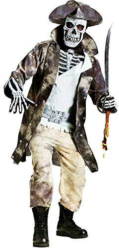Ghost Pirate Fancy Dress Costume Standard