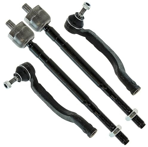 BESTPRICE 2x Spurstange vorne links & rechts, 2x Spurstangenkopf vorne links & rechts