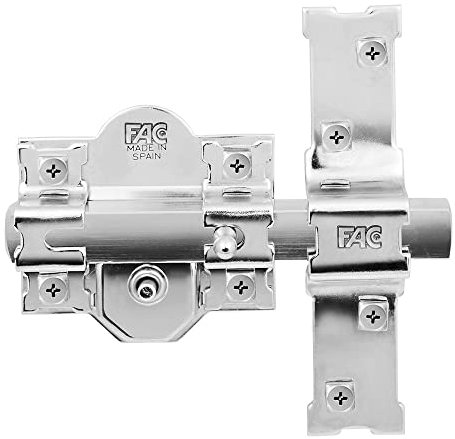 Fac - Cerrojo 301-r/80 b-90 mm. niquel