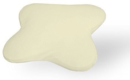 Dukal | Ersatzbezug für Ombracio/All Around Schlafkissen von Tempur | aus hochwertigem DOPPEL-Jersey | 100% Baumwolle | Farbe: creme