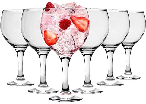 Rink Drink 24x 645ml (22.7oz) Gin & Tonic Glasses Large Spanish Style Copa Balloon Cocktail Glasses for Gin and Tonic