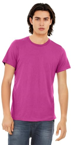 BELLA+CANVAS Unisex Triblend Short-Sleeve T-Shirt M Berry Triblend