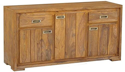 MASSIVMOEBEL24.DE Sheesham Massivholz massiv Möbel geölt Sideboard Palisander Möbel massiv Holz Nature Brown #857