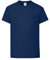 Fruit of the Loom Childrens T Shirt in Navy Size 2-3 (SS6B)