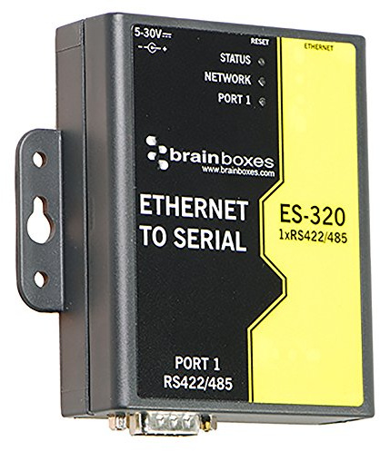 Brainboxes ES320 Device Server 10MB LAN, 100MB LAN, RS422, Rs485 (ES-320)