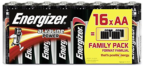 Energizer Max AA/E91 Batteries [Pack of 16]
