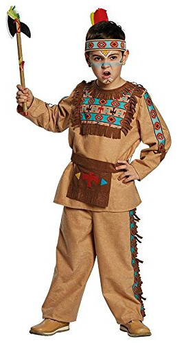 Rubie's 12135 Barry Gr. -104 152, Jungen Kostüm Apache braun Kinderfasching -128