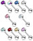 Lot 10 Piercings Langue UTOPIA Acier Chirurgical Inoxydable Anti Allergique Barbell LOVEPIERCING