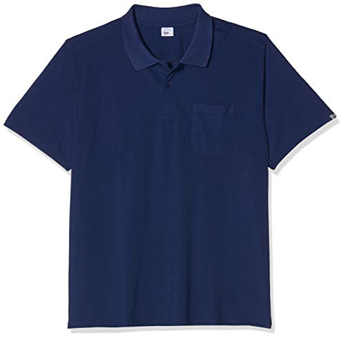 BP 1612-181-110-6XL Unisex-Poloshirt, 1/2 Ärmel, Polokragen mit Knopfleiste, 70 cm, 220,00 g/m² Stoffmischung, Nachtblau, 6XL