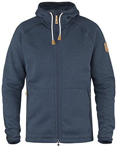 Fjällräven Herren Fleecejacke Övik Fleece Hoodie, Navy 560, 2XL