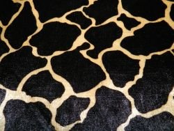 PANNESAMT Samt Giraffe Stoff bedruckt Meterware