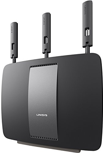 Linksys Enrutador inteligente de triple banda AC3200 con Gigabit y USB, dise?ado para dispositivos de hogares pesados, aplicaci¨®n de Wi-Fi inteligente habilitada para controlar su red desde cualquier lugar (EA9200-4A)