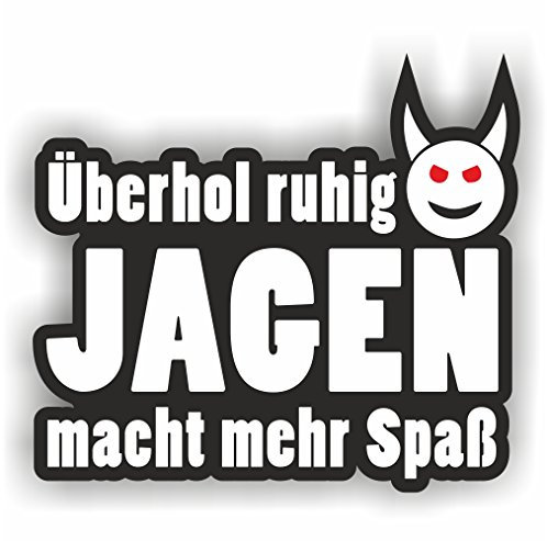 Folien-Zentrum - Überhol Ruhig 8,5 x 7,5 cm - hochwertiger Aufkleber für Auto Tuning - OEM & JDM Auto Sticker - Lustige Aufkleber - Stickerbomb - Made in Germany