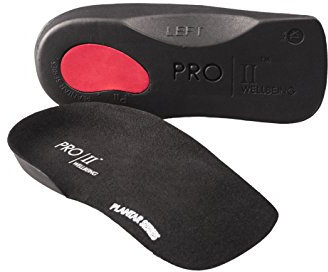 Slim Fit Orthotic Arch Support Insoles, 3/4 Length, Plantar Fascitis & Knee Pain Relief (Black, 5/6.5 UK)