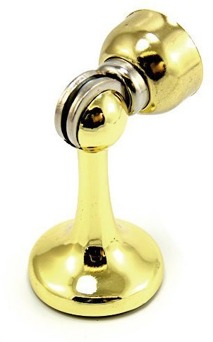 Magnet Expert Shiny Gold Effect Magnetic Door Stop ( 44mm dia x 75mm high ) ( Pack of 1 )