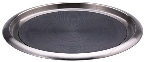 Service Ideas TR1614SR vassoio, acciaio INOX 18/8, in gomma piena, 40,6 x 35,6 cm