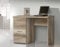 FORTE Net106 Schreibtisch mit 4 Schubladen, Holzwerkstoff, Antikeiche Dekor, B x H x T: 110 x 76,5 x 60 cm
