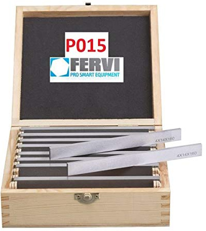 SET PARALLELE ACCIAIO TEMPRATE RETTIFICATE MORSA FRESA 18 Pz. Art. P015