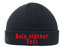 Smart Strickmütze WUNSCHTEXT (schwarz)