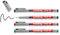 edding 152 M non-permanenter Folienschreiber - 4er-Set-schwarz,rot,blau,grün-Rundspitze 1 mm-Stift zum Schreiben auf Glas,Kunststoff und glatten Oberflächen - schnelltrocknend, mit Wasser korrigierbar