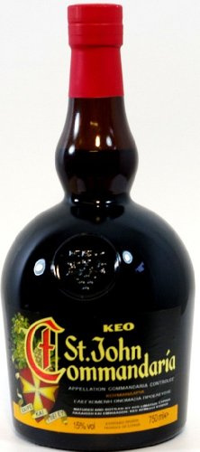 KEO St. John Commandaria Dessert Wine - Traditional Cypriot Sun-Dried Fortified Wine - 50cl Bottle - 15% ABV - The World’s Oldest Named Wine