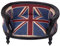 Hundesofa Barock Hundebett Union Jack Bezug Hundebettchen Mops Bully Katzenbett 70x40x47 cm cat700c29 Palazzo Exclusiv