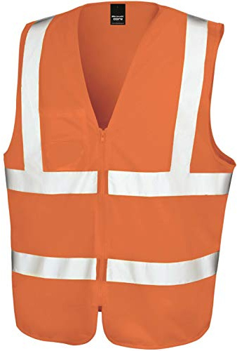 Result R202X Sicherheitsreißverschluss, Orange, Größe XL