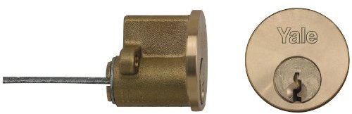 Yale Locks B1109SC Replacement Rim Cylinder - Satin Chrome Brass Finish (Boxed)
