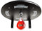 Profi Speedball Plattform Set inkl. Drehkugellagerung schwarz und Leder Boxbirne medium rot/Boxapparat für die Wandmontage BCA-39