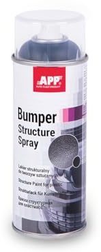 APP Bumper Paint Structure Spray - Autolack für Stoßstange und Kunststoff | Schnell trocknender Autolack | Spraydose 400 ml | Schwarz