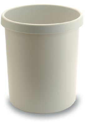 helit Papierkorb 45l Ku. m.Griffrand lichtgrau H480mm D390mm