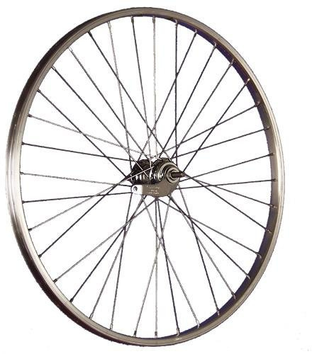26 Zoll Fahrrad Hinterrad Aluminiumfelge Laufrad mit Rücktrittbremse RBN Silber