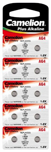 Alkaline Knopfzelle CAMELION AG4/LR66/LR626/377 Original